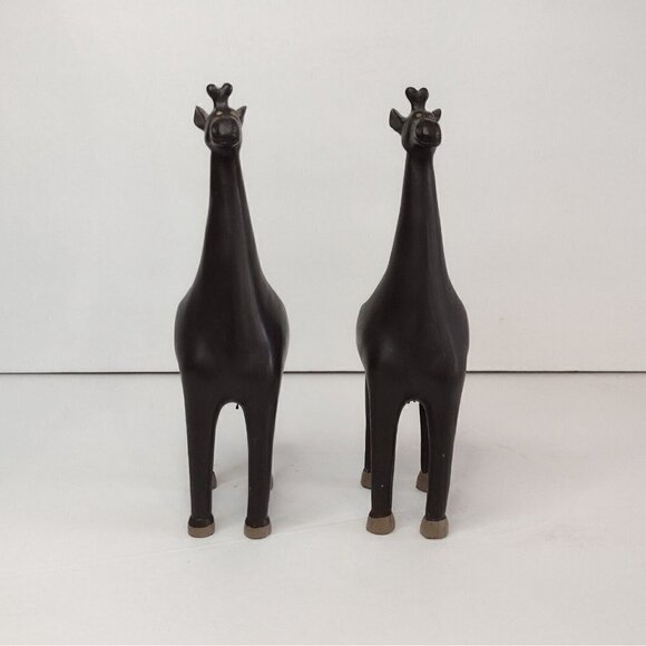 Set Of Brown Resin Giraffe Tealight Candle Holders Africa African Safari - Picture 4 of 9